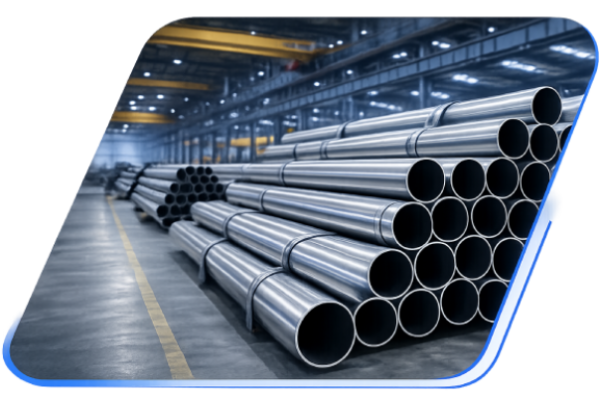 Moonlight Tubes stainless steel pipes in warehouse
